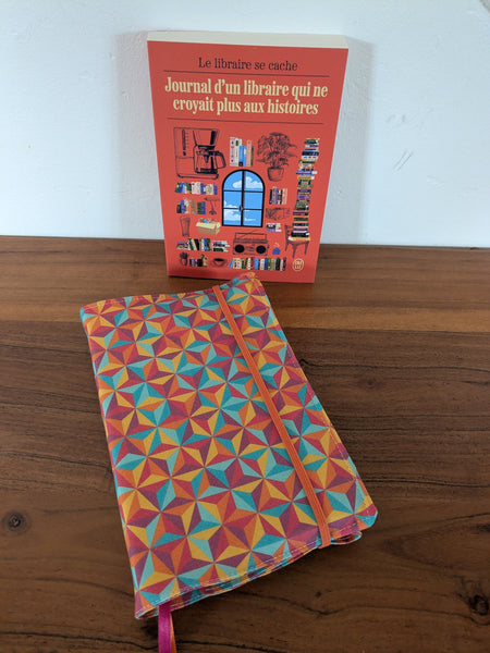 Coussin de lecture & Protège-livre ajustable ZENITHIA – Motif  | Fait main