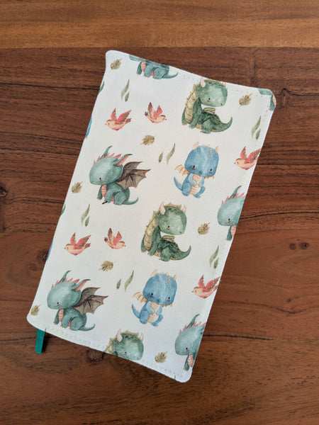 Coussin de lecture & protège livre ajustable - Motifs Dragons Daenerys - Fait main en France