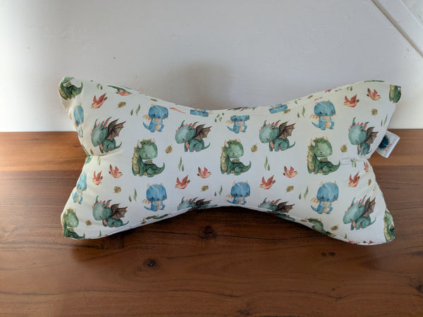 Coussin de lecture & protège livre ajustable - Motifs Dragons Daenerys - Fait main en France