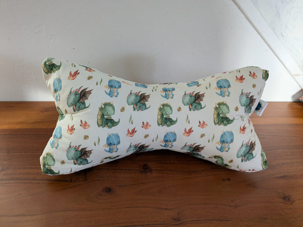 Coussin de lecture & protège livre ajustable - Motifs Dragons Daenerys - Fait main en France