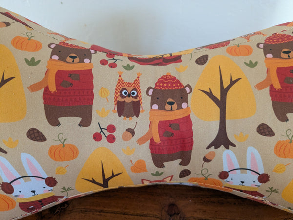 Coussin de lecture & Protège-livre ajustable AUBORIA – Motif  | Fait main