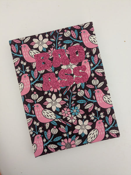 Carnets A5 Féministes reliés à la main paillettes