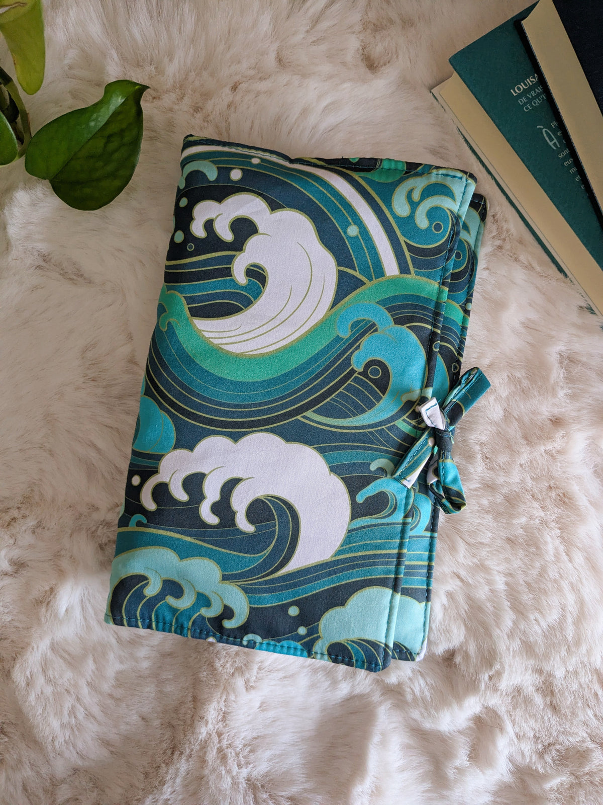 Etui transport livre vagues japon