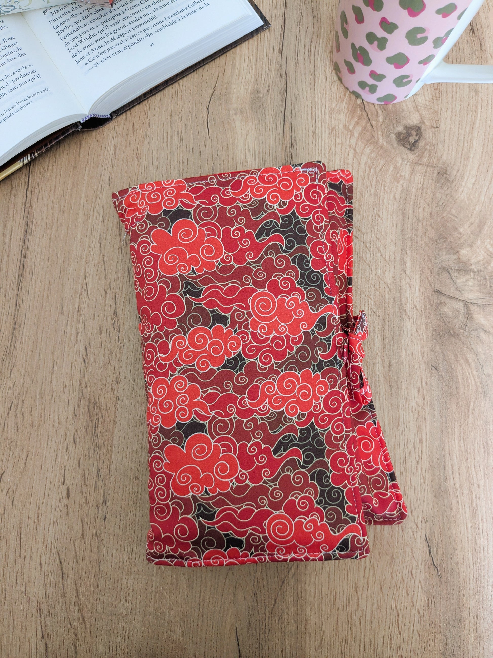 Pochette livre tissu voyage
