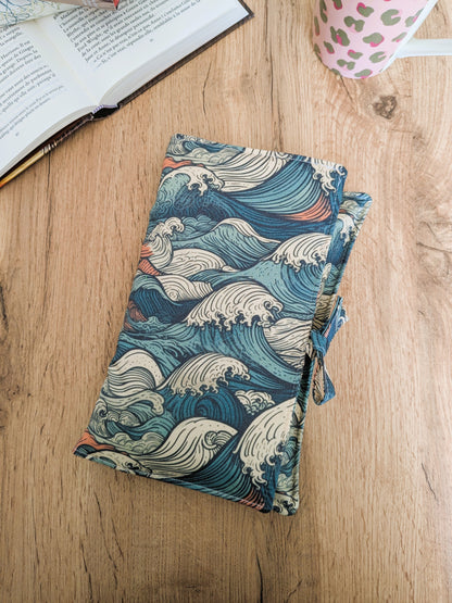 Pochette transport livre vagues hokusaio