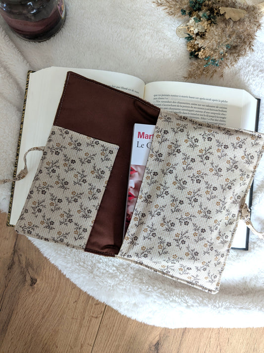 rangement de transport liseuse ou livre protection fleurs