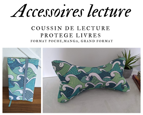 Accessoires de lecture - Coussin de lecture et protège livre ajustable ZEPHYR
