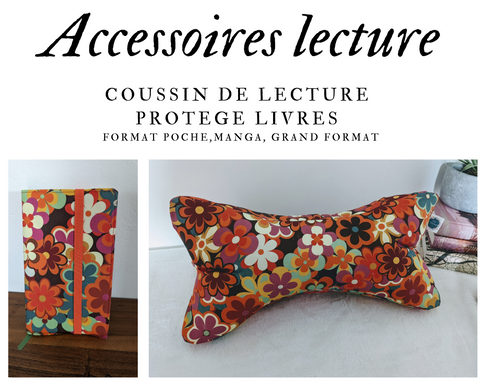 Accessoires de lecture - Coussin de lecture et protège livre ajustable GROOVY
