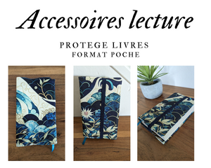 Protège livre format poche - Bleu Minuit