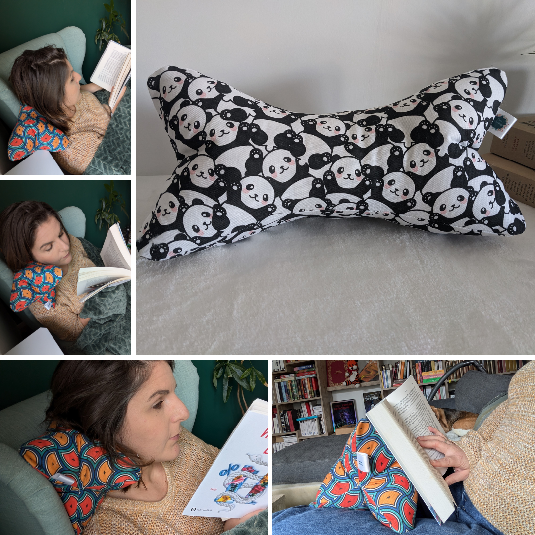 Accessoires de lecture - Coussin de lecture et protège livre ajustable PANDAS
