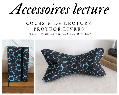 Accessoires de lecture - Coussin de lecture et protège livre ajustable KURO