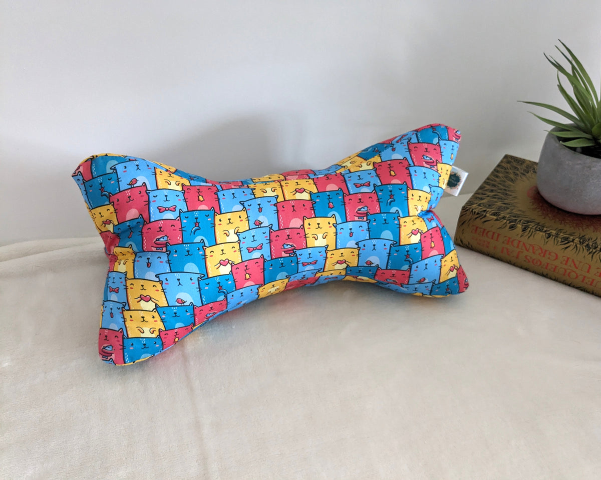 coussin de lecture motif chat