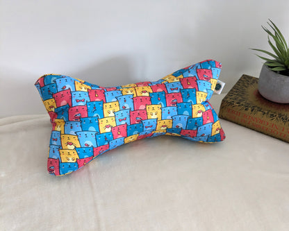 coussin de lecture motif chat