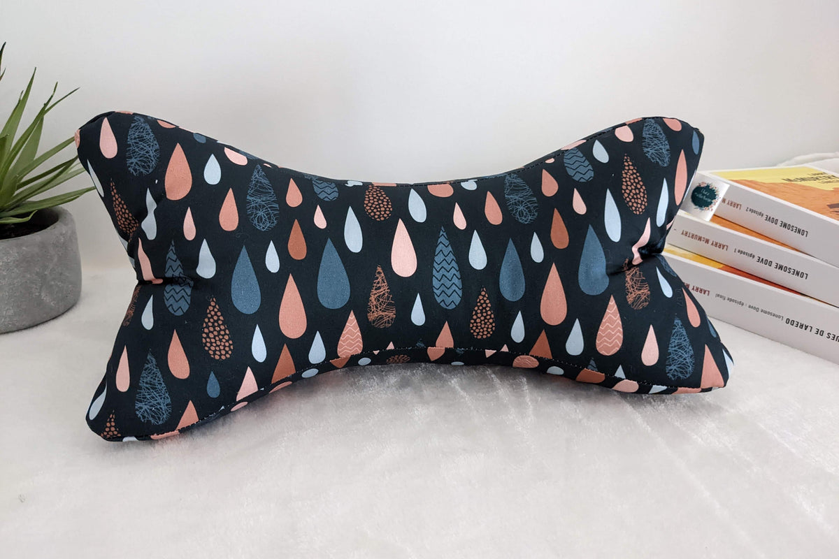 coussin-de-lecture-forme-papillon-vue-laterale-gouttes