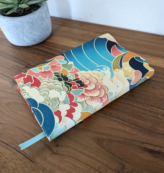 étui livre en tissu japonais