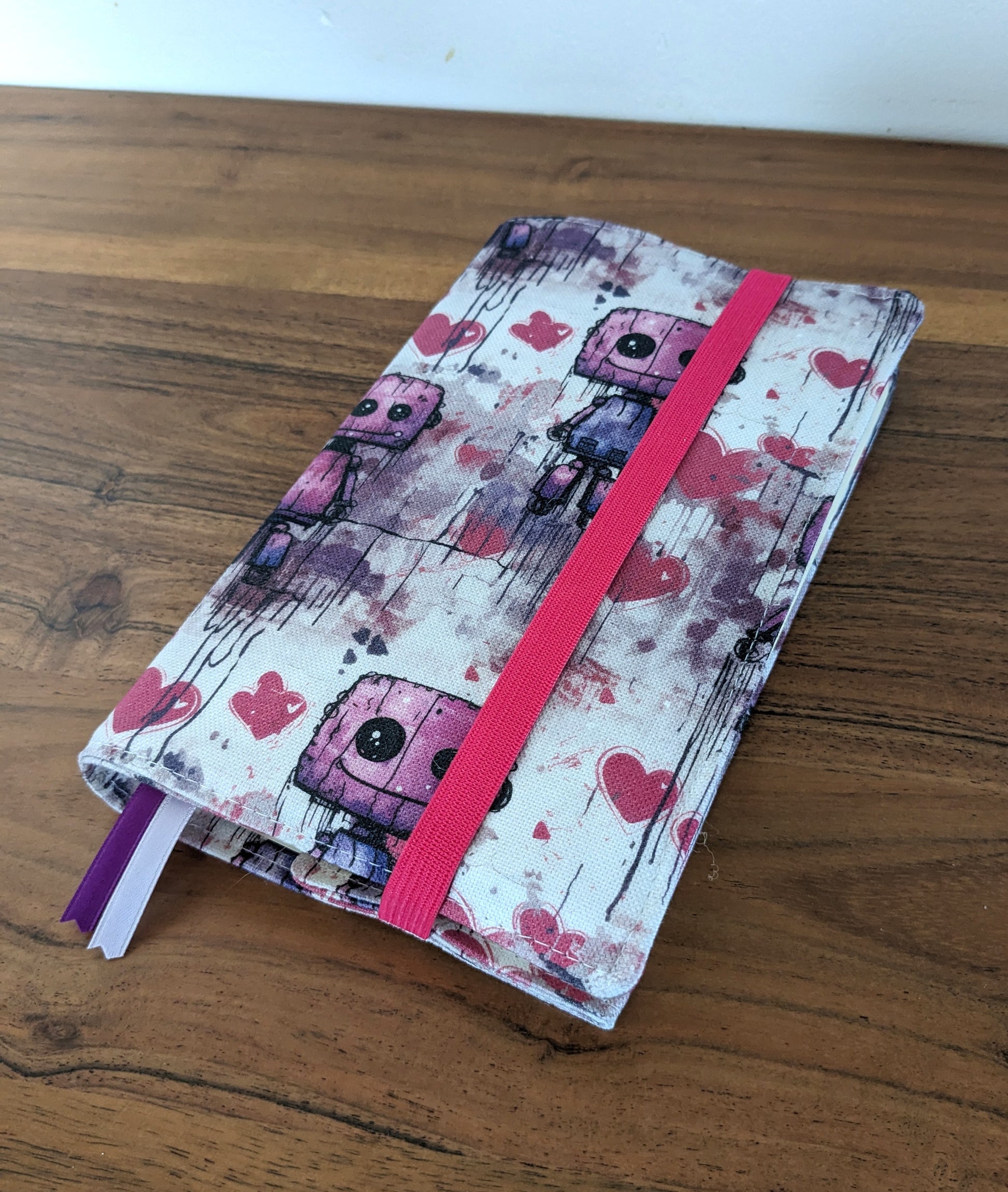 protection de livre en tissu artisanal