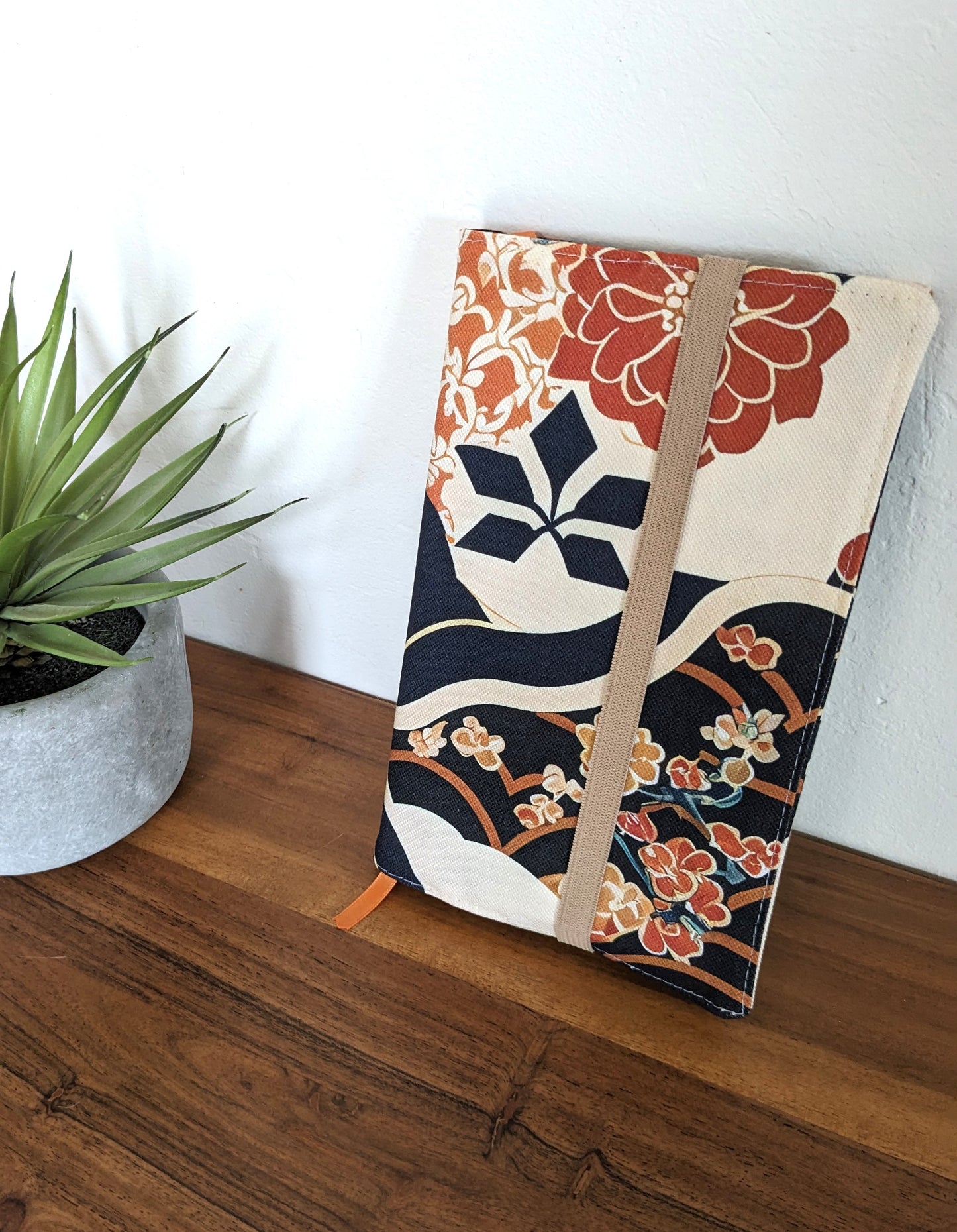 etui livre de poche tissu japonais