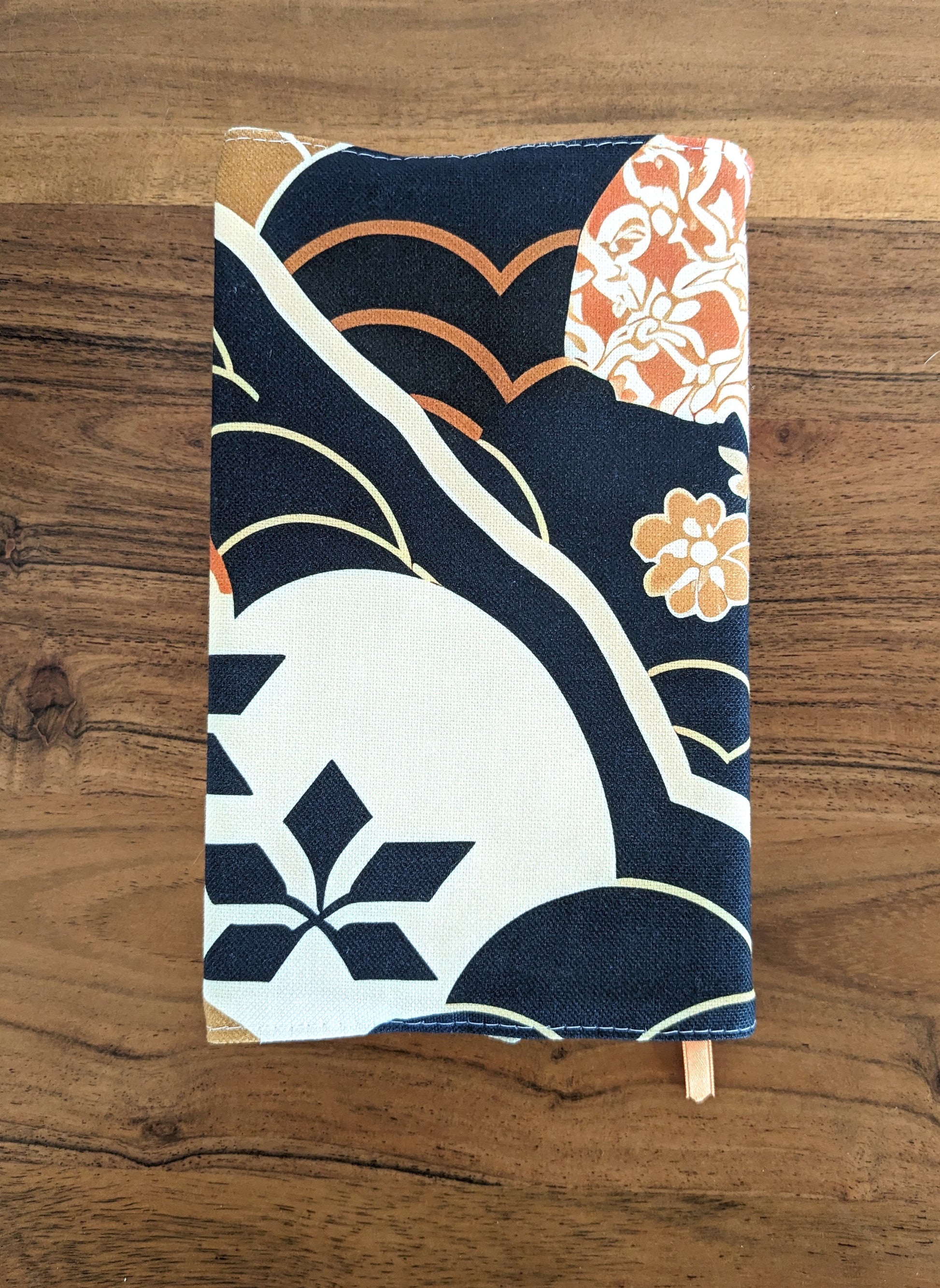 housse livre de poche en tissu japonais