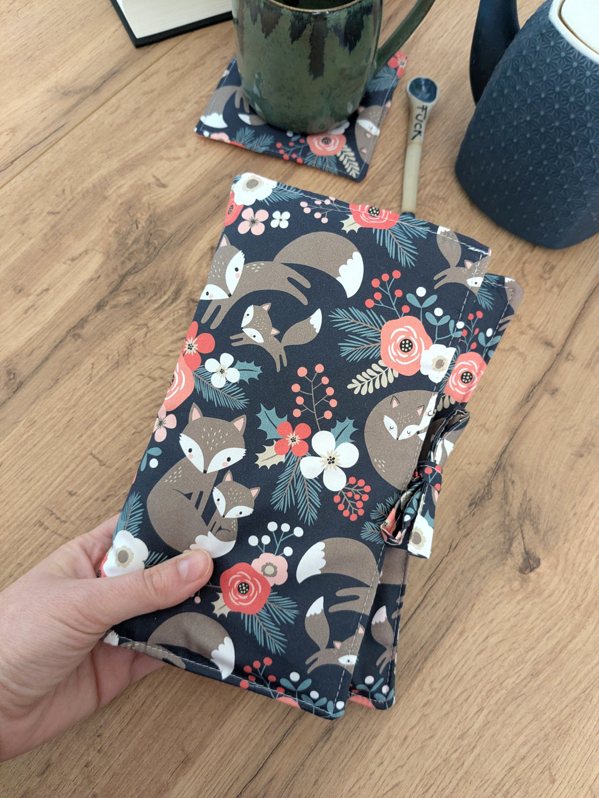 Pochette livre de poche en tissu molletonnée 