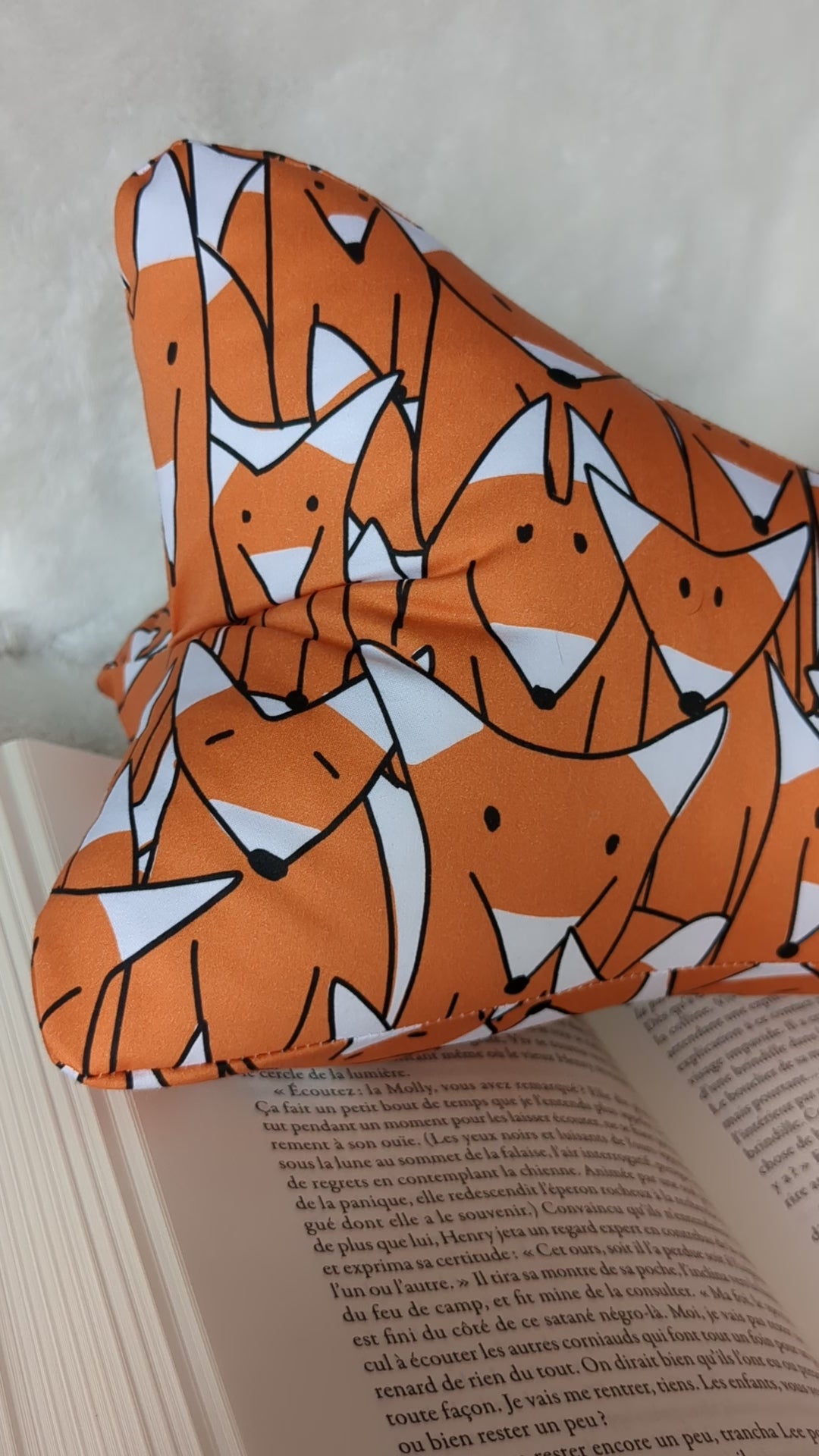 Coussin de lecture fabriqué en France