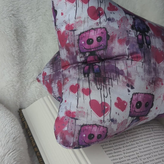 Coussin de lecture fabriqué en France.