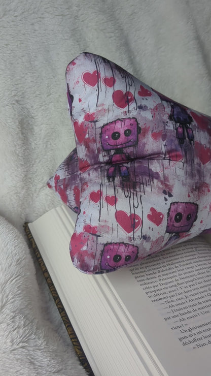 Coussin de lecture fabriqué en France.