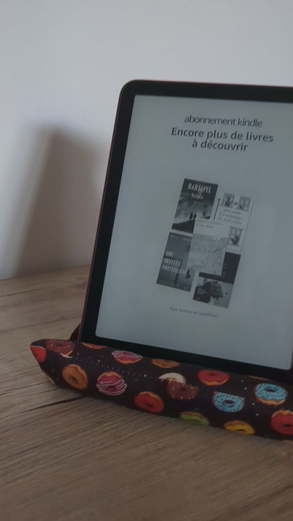 Coussin support kindle kobo liseuse