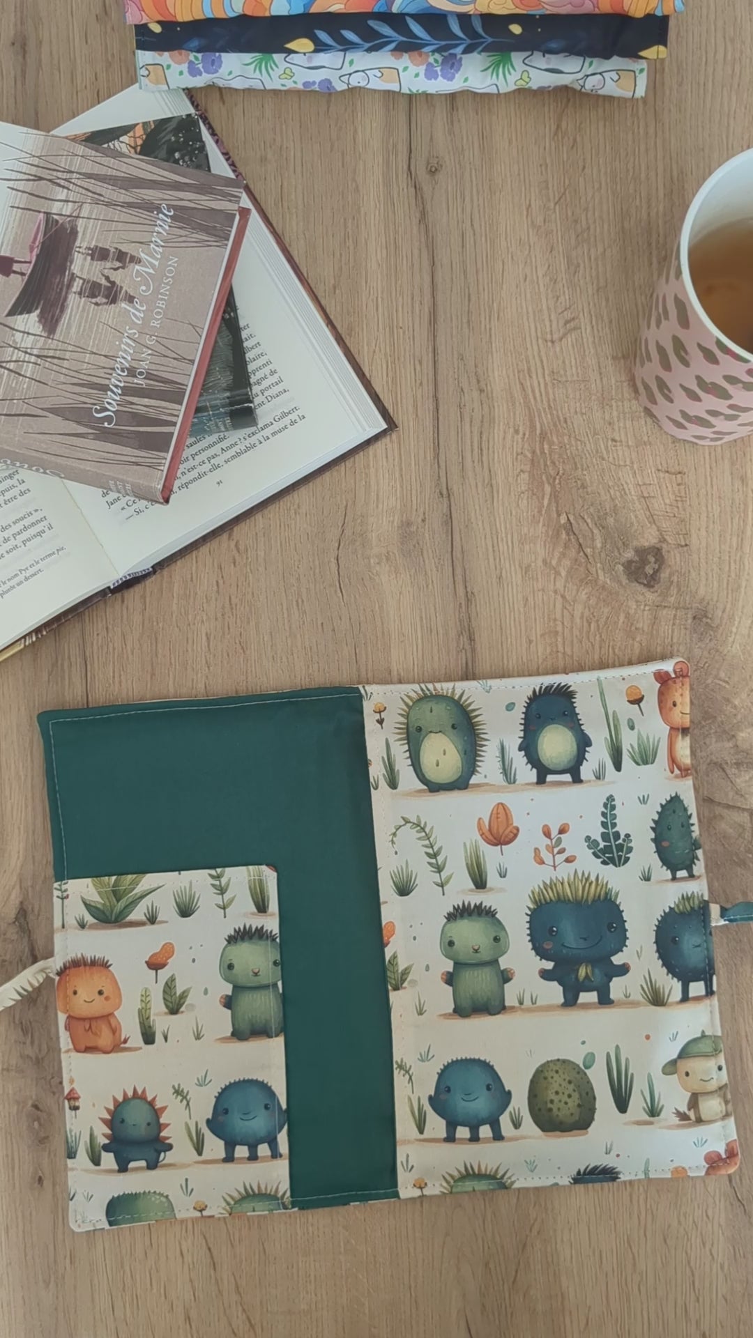 Pochette livre liseuse plant lovers