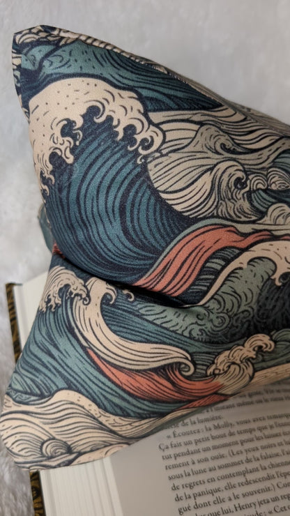 Coussin de lecture fait main en France