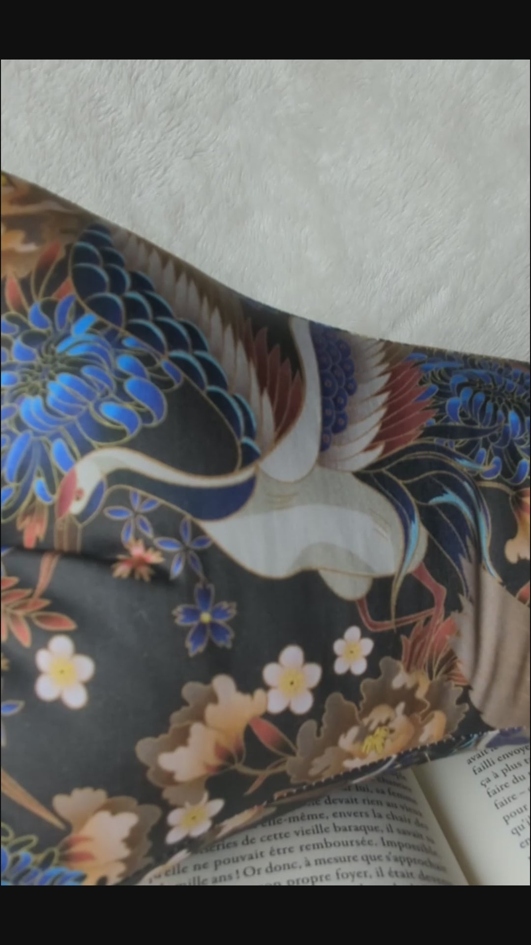 Os de lecture fleurs japon grues japonaises