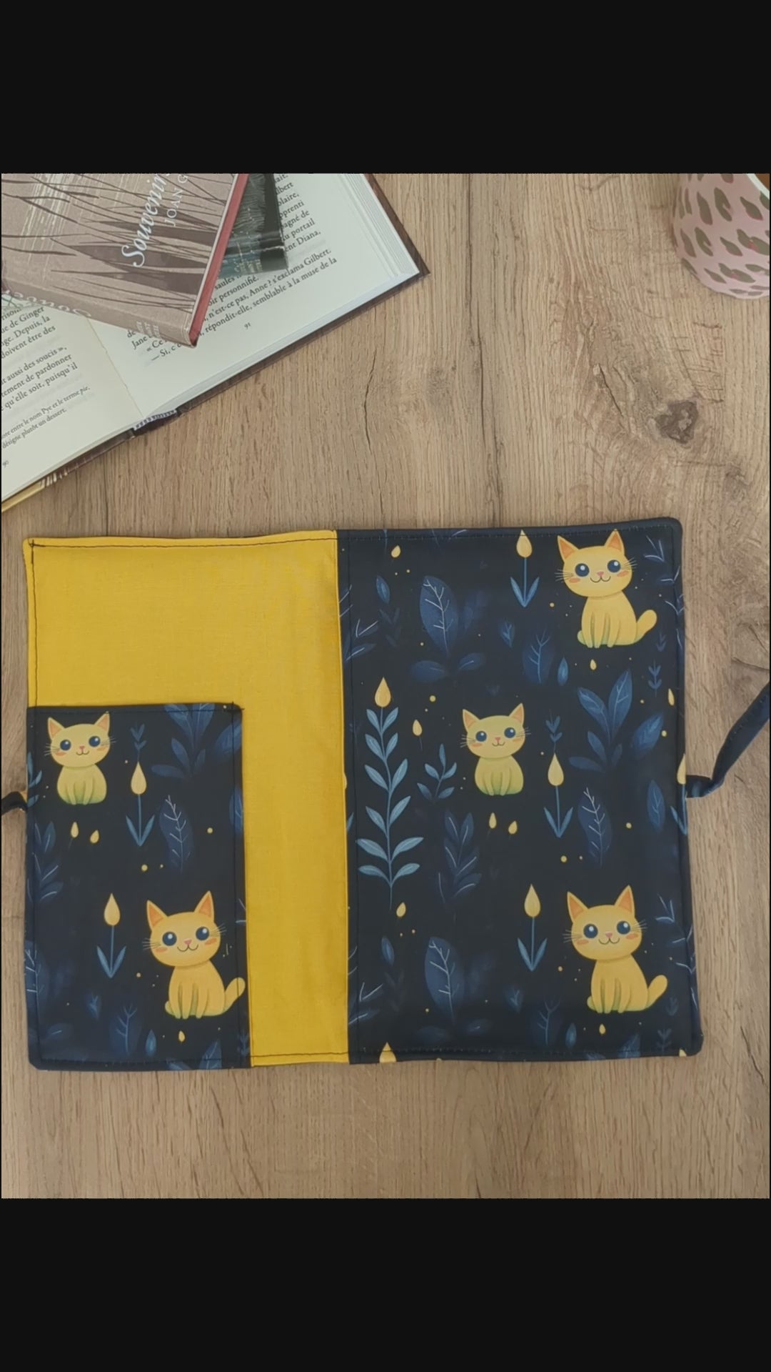 Housse de transport de livre chat