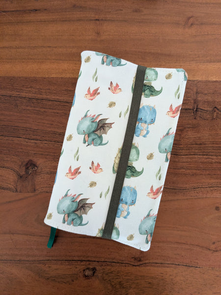 Coussin de lecture & protège livre ajustable - Motifs Dragons Daenerys - Fait main en France