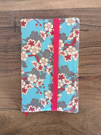 Couvre livre en tissu fermeture élastique