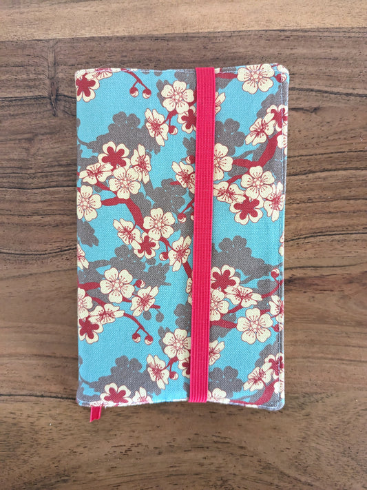 Couvre livre en tissu fermeture élastique