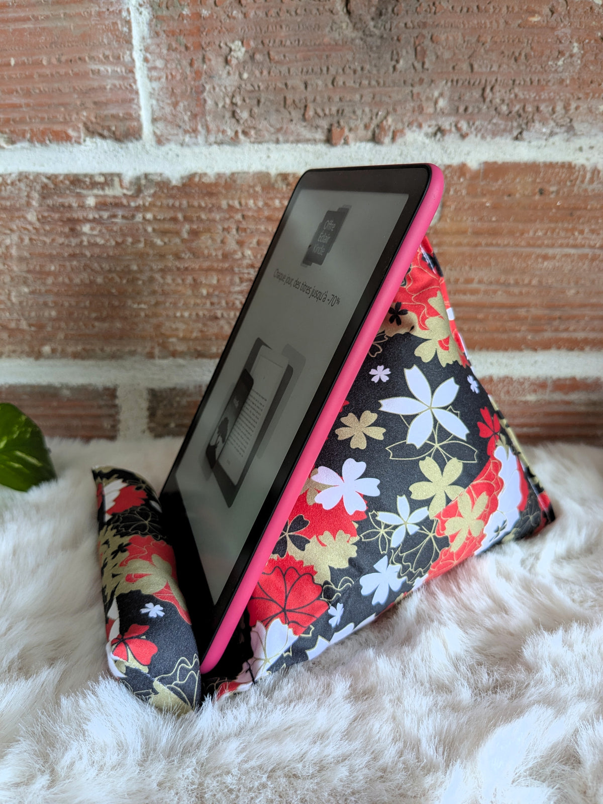Support liseuse coussin lecture sans main