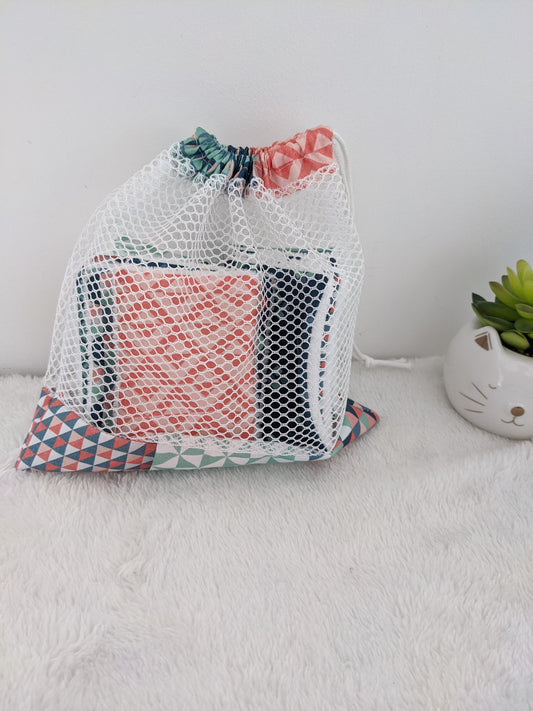 Lingettes lavables en coton BIO certifié GOTS, réutilisable, zéro déchet