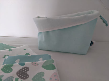 Lot de lingettes bébé lavables en coton BIO certifié GOTS - Edition limité