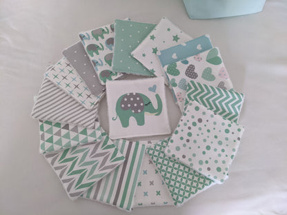 Lot de lingettes bébé lavables en coton BIO certifié GOTS - Edition limité