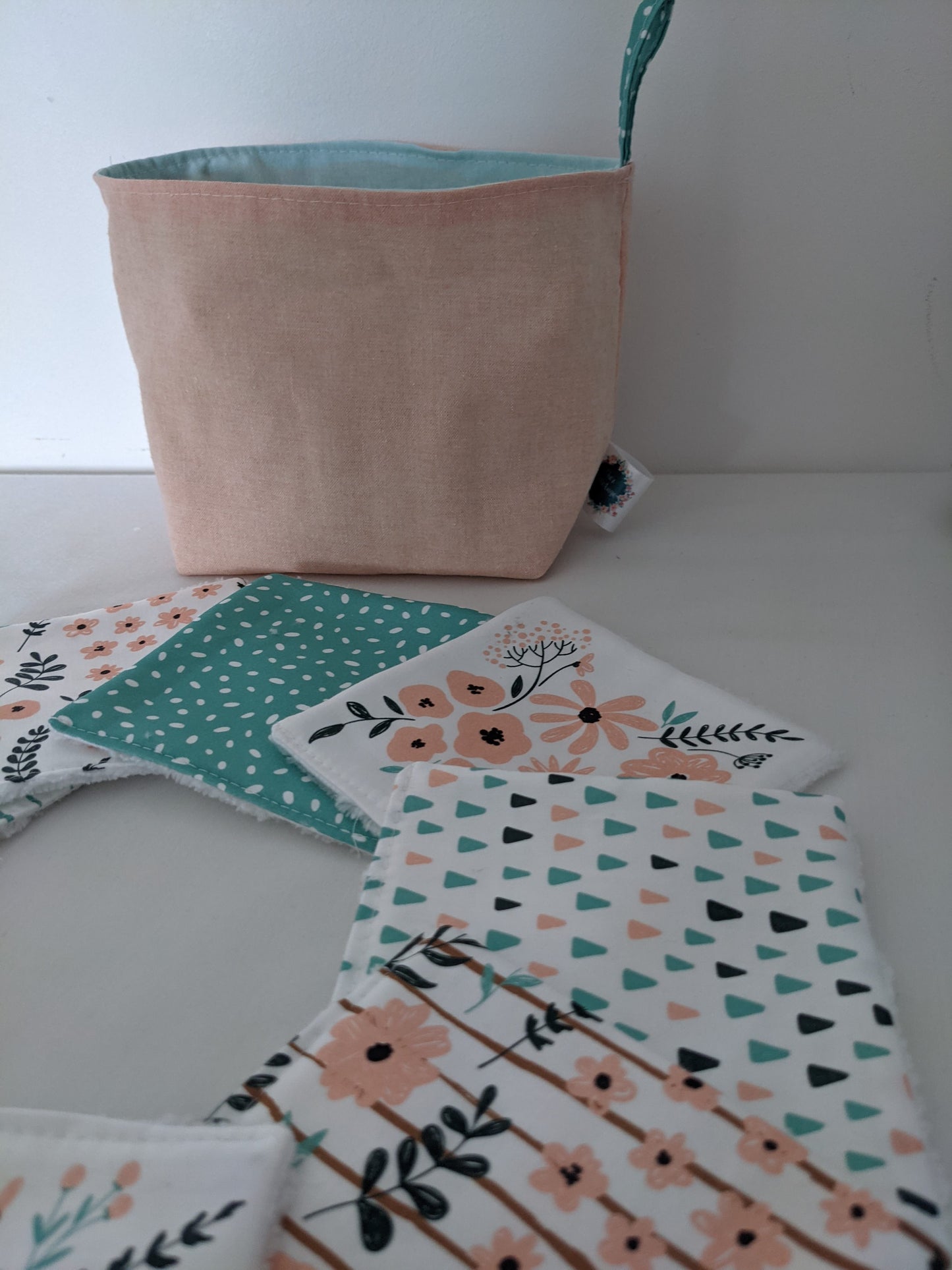 Lingettes lavables et réutilisables en coton BIO