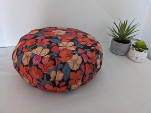 Zafu - Coussin de méditation - YOGA - Fleurs rouge