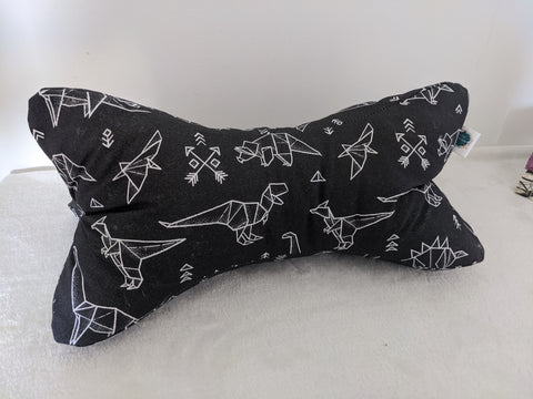 Coussin de lecture et accessoires livre et relaxation - Coton BIO - Dinosaures en Origami