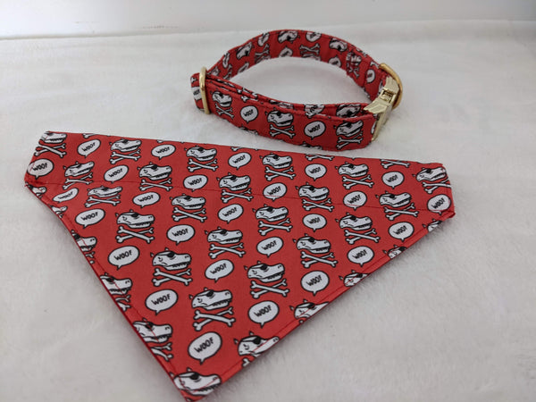 Accessoires animaux colliers chien ou chat, harnais, bandana, laisse, attache ceinture - coton BIO - WOOF Marc Dubuisson